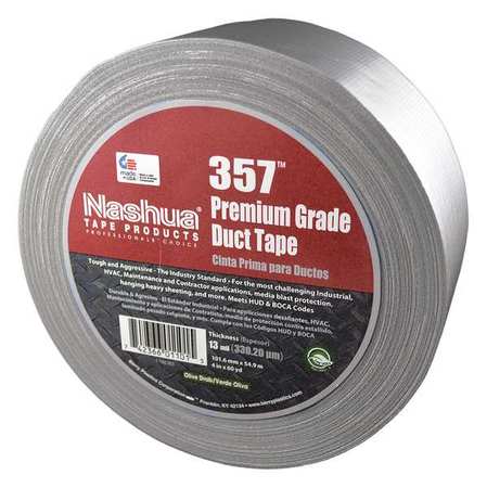 NASHUA Duct Tape, Gray, 4 in x 60 yd, 13 mil 357