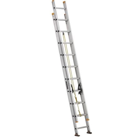 Louisville 20 ft Aluminum Extension Ladder, 250 lb Load Capacity AE3220