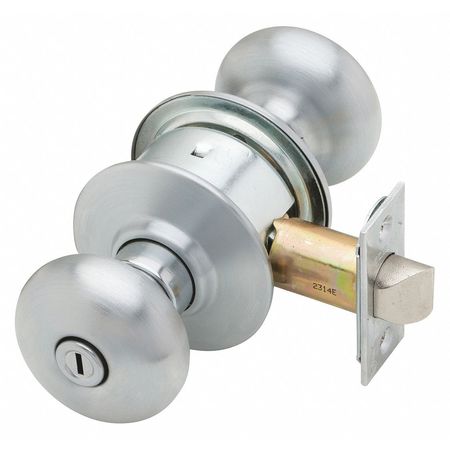 SCHLAGE Knob Lockset, Mechanical, Privacy, Grd. 2 A40S PLY 626