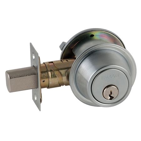 FALCON Deadbolt, HD, Satin Chrome, C D241CP6 626