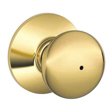 Schlage Knob Lockset, Mechanical, Privacy, Grd. 2 F40 PLY 605