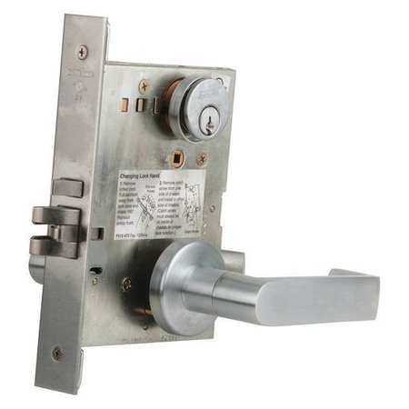 SCHLAGE Lever Lockset, Mechanical, Entrance, Grd. 1 L9050P 06A 626 C123