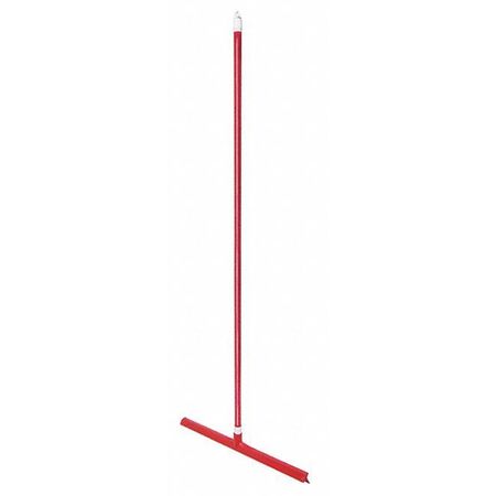 Sparta Rubber Floor Squeegee w/Handle, 24", Red 36568KIT05