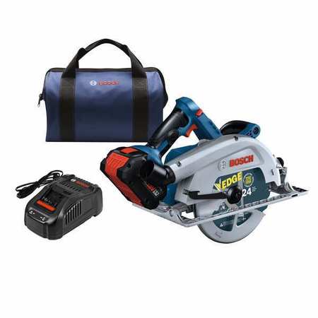 BOSCH Circular Saw Kit, 18V DC, 7 1/4 in GKS18V-25CB14/GBA18V80