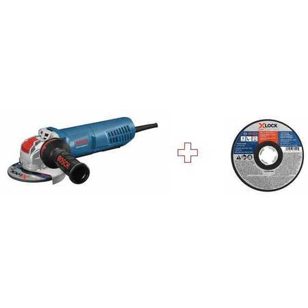 BOSCH Angle Grinder, 11,500 RPM, 120V AC GWX13-50VSP/TCWX1S500