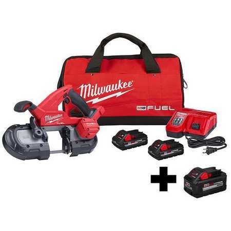 MILWAUKEE TOOL M18 FUEL Compact Band Saw Kit 2829-22, 48-11-1880