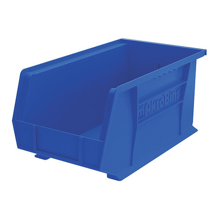 Akro-Mils Bin, 7"H x 8.3"W x 14.8"D, Blue 30240B