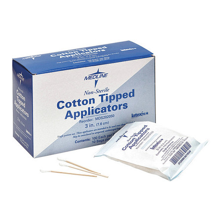 Medline Nonsterile Cotton-Tip Applicators, PK1000 MDS202050