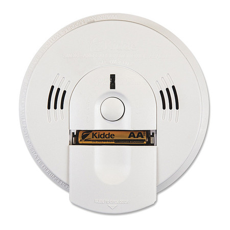 KIDDE Carbon Monoxide and Smoke Alarm, Alarm Audible Alert, Battery 9000102A