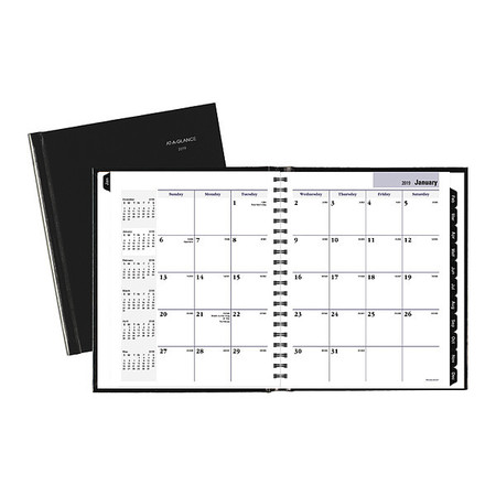 At-A-Glance Hardcover Monthly Planner, 7"X9", Black G400H00