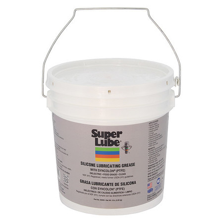 SUPER LUBE Silicone Lubricating Grease, PTFE, 5 lb. 92005