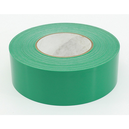 VISUAL WORKPLACE Floor Marking Tape HP, 2"x100', Green 25-300-2100-614