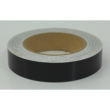 VISUAL WORKPLACE Floor Marking Tape Indust, 1"x100', Black 25-500-1100-603