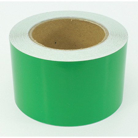 VISUAL WORKPLACE Floor Marking Tape Indust, 3"x100', Green 25-500-3100-614