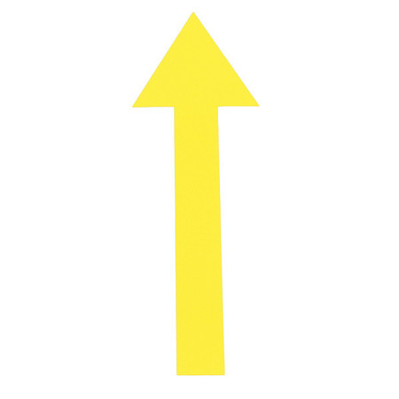 VISUAL WORKPLACE Arrow Symbol, 6", Yellow, PK20 25-1001-6-618