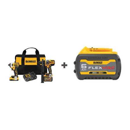 DEWALT Combination Kit, 20V DCK2100D1T1/DCB606