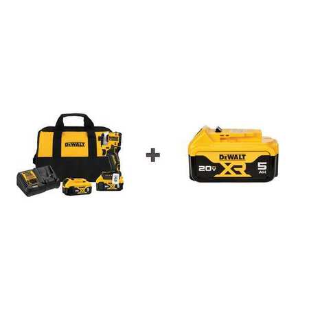 DEWALT Cordless Impact Driver DCF850P2/DCB205