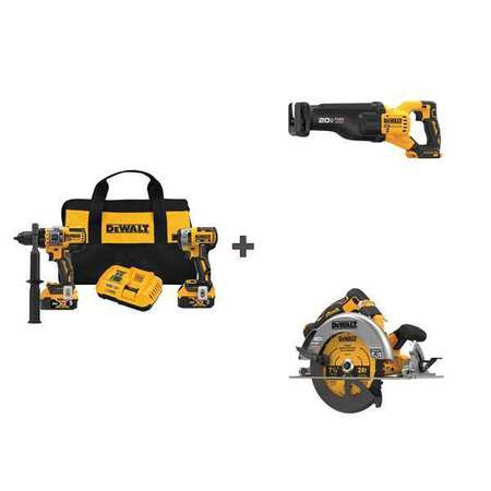 DEWALT Flexvolt Advantage combination kit DCK2100P2/DCS573B/DCS386B