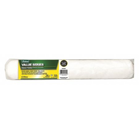 RICHARD 18" Paint Roller Cover, 1/2" Nap, Woven Fabric 91808