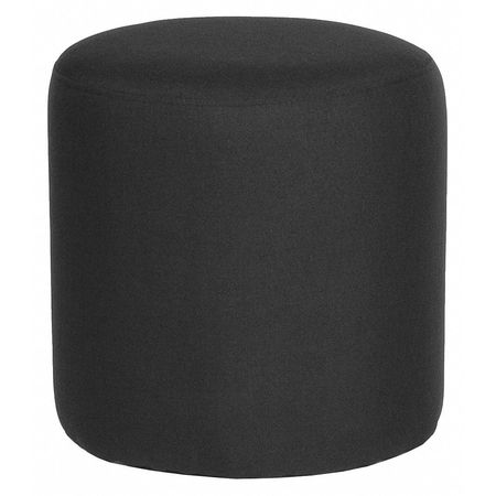 Flash Furniture Ottoman, 15-3/4" x 16-1/4", Upholstery Color: Black, Weight Capacity: 300 lb. QY-S10-5001-1-BK-GG
