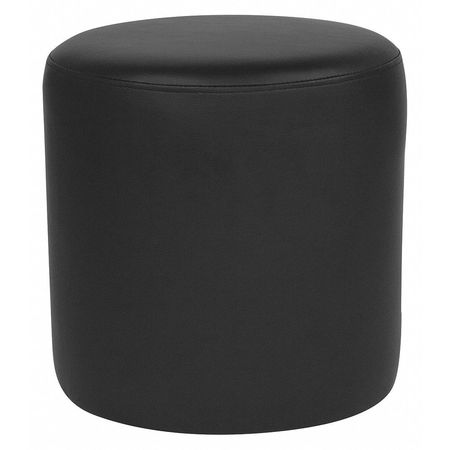 Flash Furniture Ottoman, 15-3/4" x 16-1/4", Upholstery Color: Black QY-S10-5001-1-BKL-GG