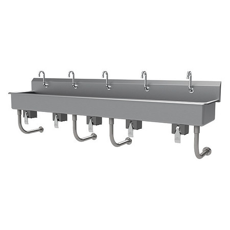 ADVANCE TABCO Wash Sink, NSF, ADA, Hands-Free, 5 Station FS-WM-100KV