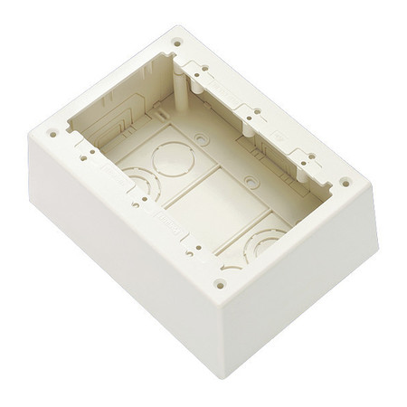 PANDUIT Junction Box, Power, Iw, 3-Gang JBP3DIW