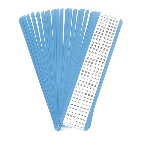 PANDUIT Wire Marker Card, .27" x 1.5", 1-33, PK25 PCM-1-33