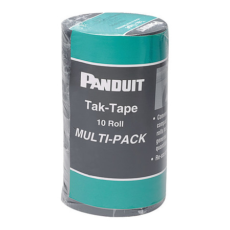 PANDUIT 20 ft L Wrap Hook-&-Loop Cable Tie Kit BK PK 10 TTR-35RX0