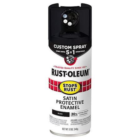 RUST-OLEUM Rust Preventative Spray Paint, Satin, 12oz 376869
