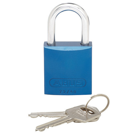 PANDUIT Aluminumpadlock, 1.06" Shackle, Blu PSL-7BU