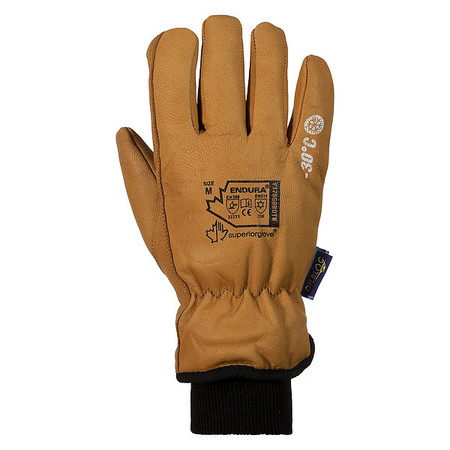 SUPERIOR GLOVE Driver Gloves, Endura(R), Size M, PR 378GOBDTKM