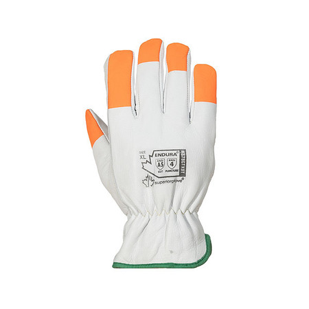 ENDURA HI-VIS ENDURA GOATSKIN DRIVER GLOVE, PR 378GTXOTM