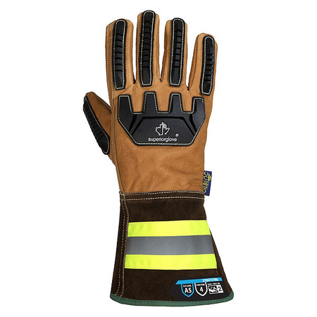 ENDURA Leather Gloves, Tan Back, 3XL, PR 378GTXVBG3XL