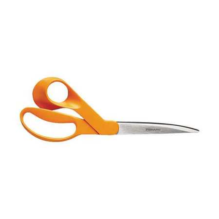 FISKARS Home/Office Scissors, 9"L, 4.5"Cut, Orange 194410-1008