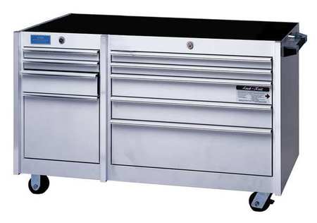 Cdi Calibration Rolling Tool Cabinet, 9 Drawer, White, Steel, 45 in W x 24 in D x 33 in H 2000-100-02
