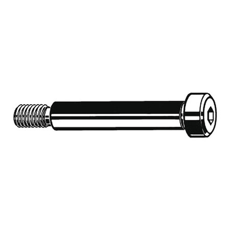 Zoro Select Shoulder Screw, 1/4"-20 Thr Sz, 7/16 in Thr Lg, 3/8 in Shoulder Lg, Alloy Steel, 10 PK U07111.031.0037