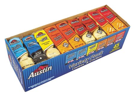 Austin 1.38 oz. Cracker Snack Packs, 45 PK 827544
