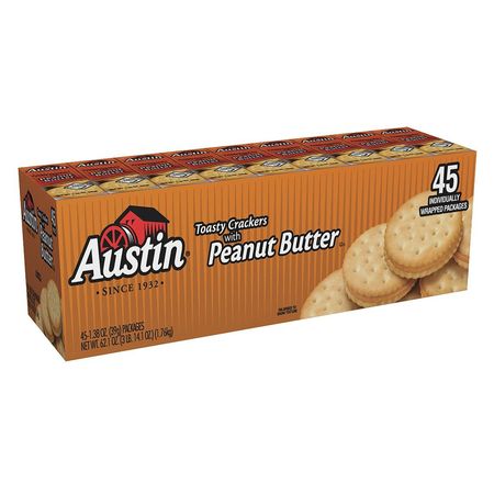 Austin 1.38 oz. Toast Sandwich PB Crackers, 45 PK 827548