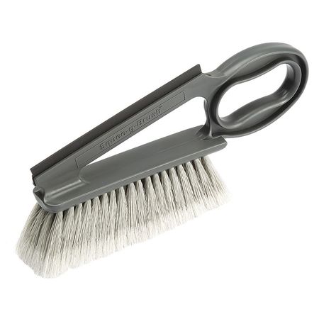 Laitner Bench Brush, 5 in L Handle, 9 in L Brush, Gray, Plastic, 14 in L Overall 740