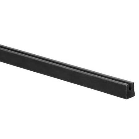 Zoro Select Rubber Edging, SBR, 10 ft Length, Non-Adhesive Backing, 5/8 in Overall Width, Style: A ZTRIM-317