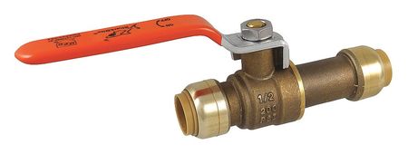 Sharkbite 1/2" Push Brass Ball Valve Inline 24735LF