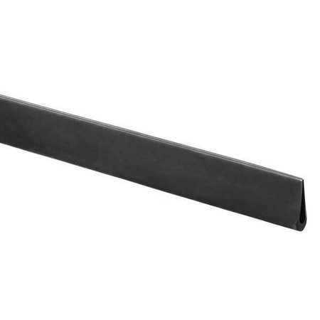 Zoro Select Rubber Edging, Neoprene, 10 ft Length, Non-Adhesive Backing, 7/16 in Overall Width, Style: E ZTRIM-344