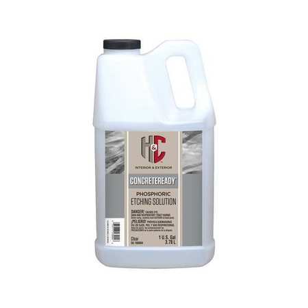 H&C 1 gal Etch Coating, Invisible Finish, Clear, Solvent Base 50.160004-16