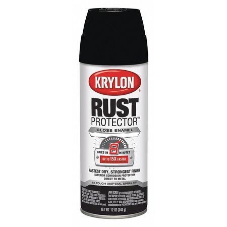 KRYLON Rust Preventative Spray Paint, Classic Gray, Gloss, 12 oz K06901700