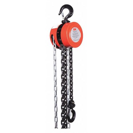 DAYTON Low Headroom Chain Hoist, 1000 lb., 10 ft. 38EV02