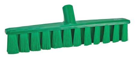 Vikan 15 1/4 in Sweep Face Broom Head, Soft, Synthetic, Green 31712