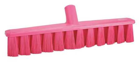 VIKAN 15 1/4 in Sweep Face Broom Head, Medium, Synthetic, Pink 31731