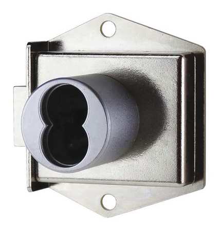 CCL Cabinet Dead Latch with Interchangeable Core, Coreless, SFIC Key, For Material Thickness 1 1/16 in 72623