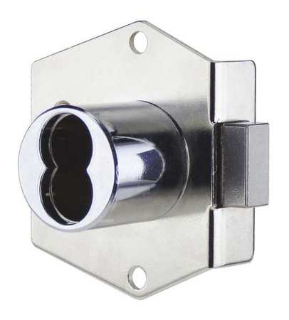 CCL Interchangeable Core Cabinet Dead Bolt, Coreless, SFIC Key, For Material Thickness 1 1/16 in 72724